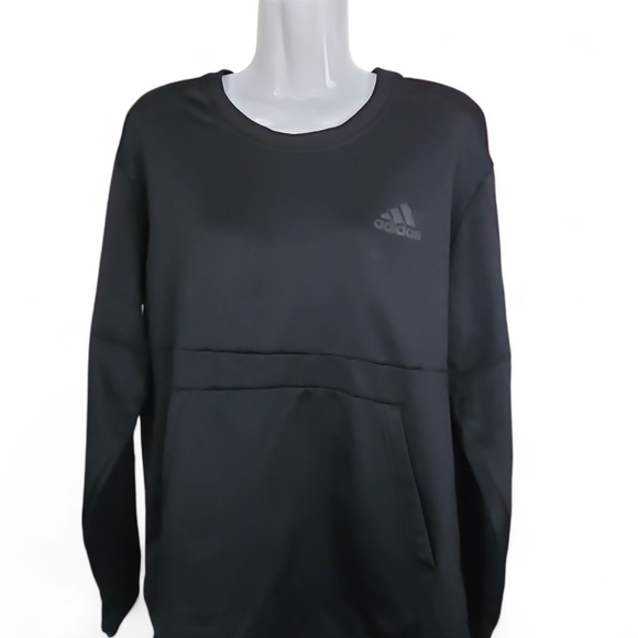 Adidas Black Crewneck Sweatshirt - Picture 1 of 5